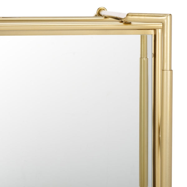 Safavieh Elspeth 2 Tier Bar Cart Gold / Mirror Metal BCT2501A