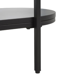 Safavieh Inessa Contemporary 2-Tier Bar Cart - Elegant Serving Station For Small Spaces With Industrial Charm Black / Black BCT2503A