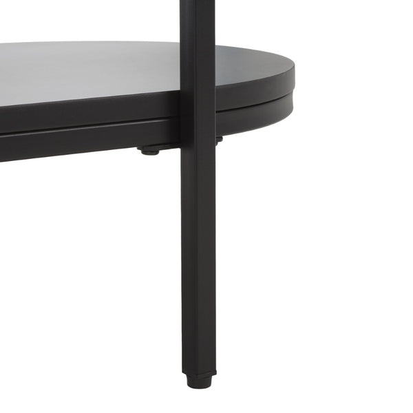 Safavieh Inessa Contemporary 2-Tier Bar Cart - Elegant Serving Station For Small Spaces With Industrial Charm Black / Black BCT2503A