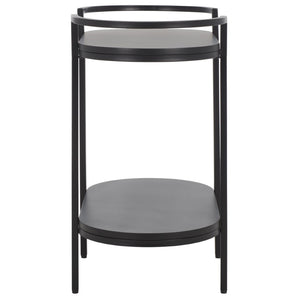 Safavieh Inessa Contemporary 2-Tier Bar Cart - Elegant Serving Station For Small Spaces With Industrial Charm Black / Black BCT2503A