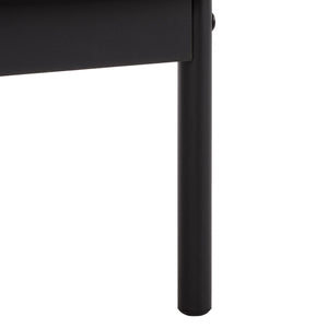 Erdwing Bar Cabinet With Warm Walnut Veneer And Matte Accents — Compact Stylish Storage For Entertaining
