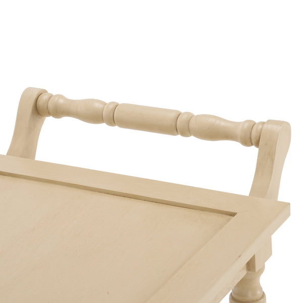 Safavieh Haven Elegant 3 Tier Bar Cart - Versatile Natural Wood Design For Entertaining & Home Decor Natural Wood Bct5700a