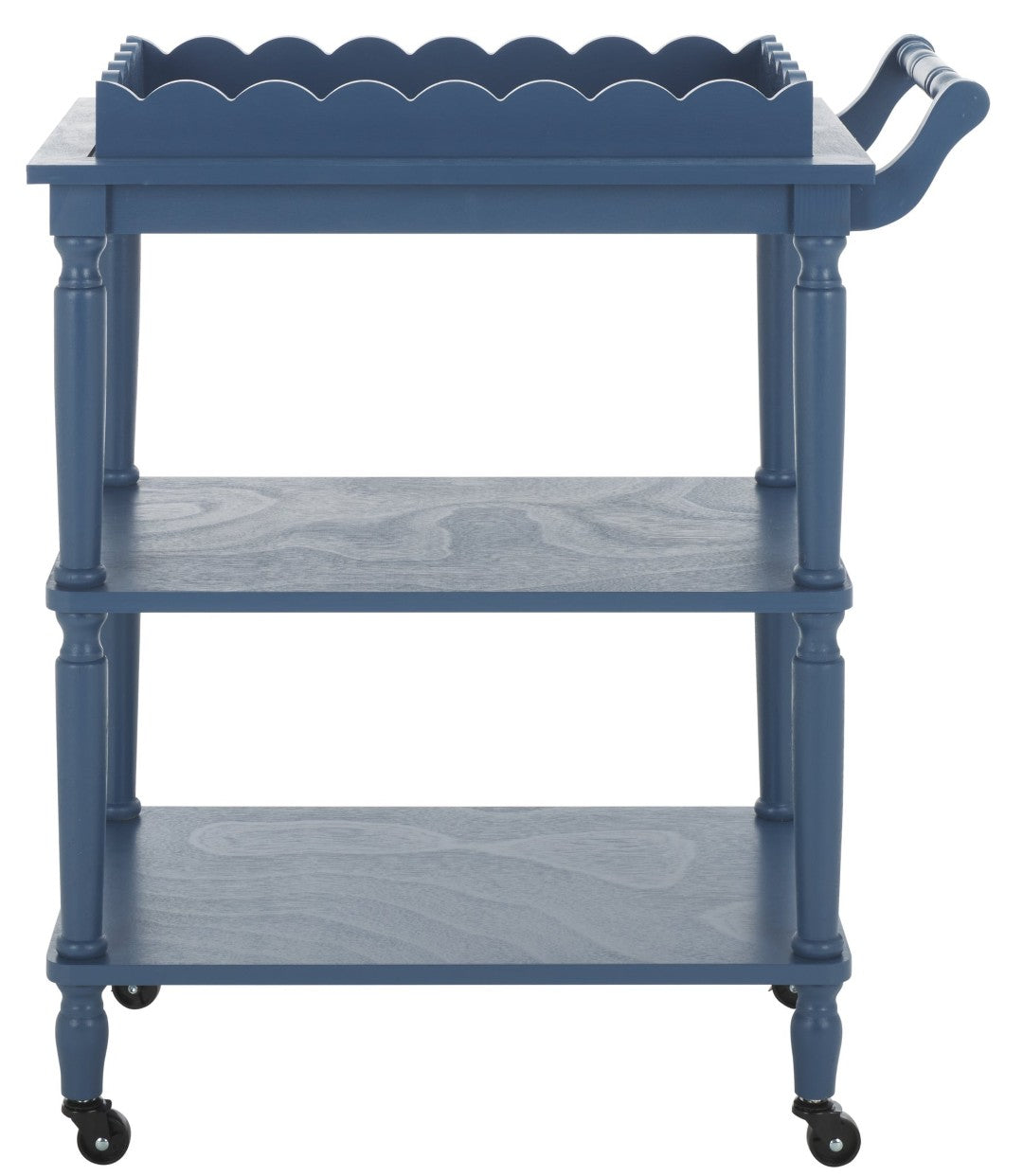 Haven Three-Tier Dining Cart - Elegant Wood Serving Trolley For Drinks, Storage, And Entertaining Essentials