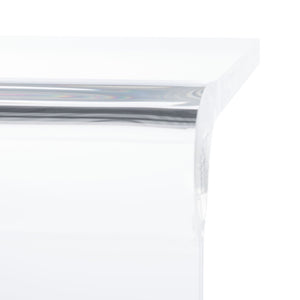 Safavieh Rollins Acrylic Bar Cart - Sleek C-Frame Design, Durable & Mobile, Perfect For Stylish Entertaining! BCT8006A