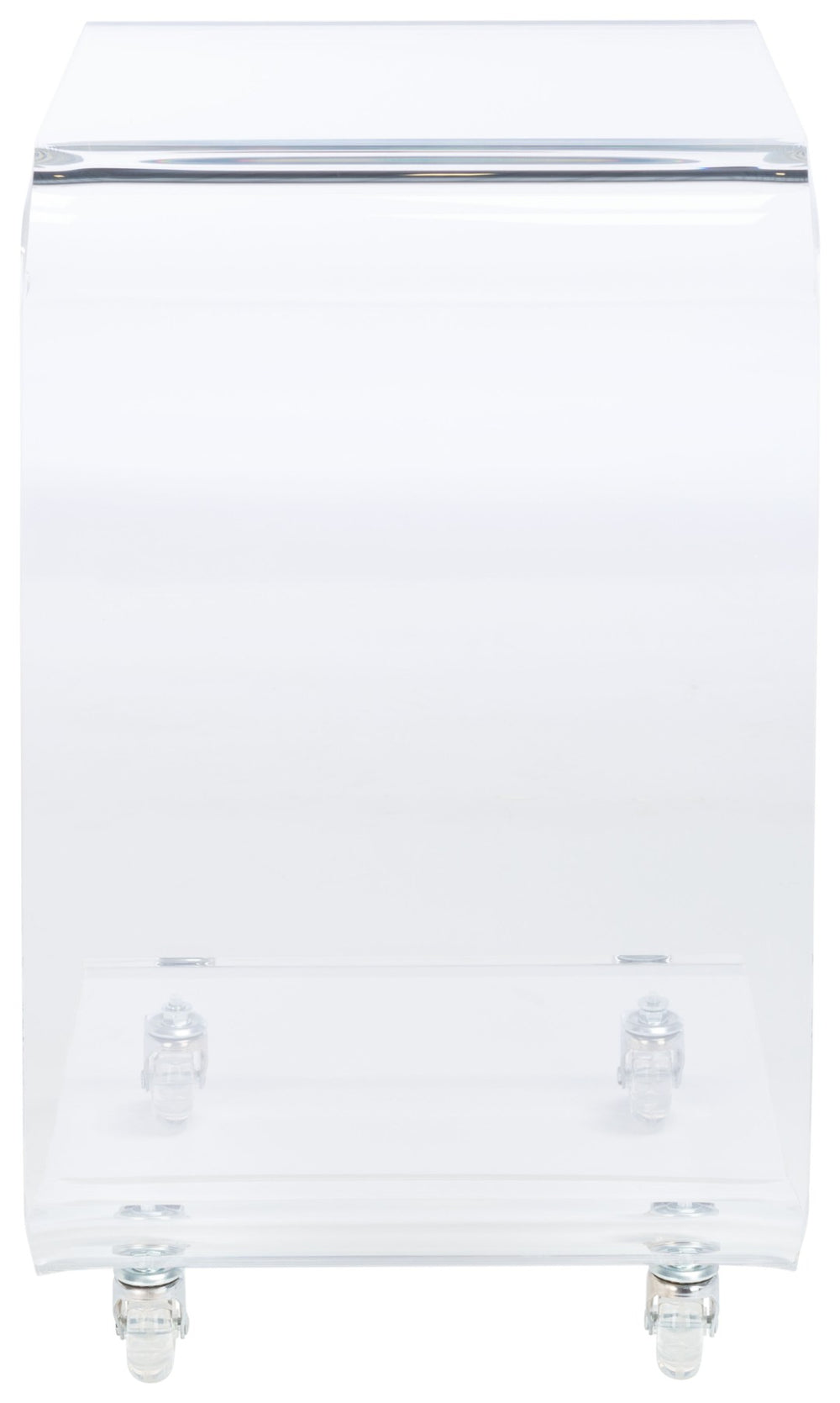 Safavieh Rollins Acrylic Bar Cart - Sleek C-Frame Design, Durable & Mobile, Perfect For Stylish Entertaining! BCT8006A