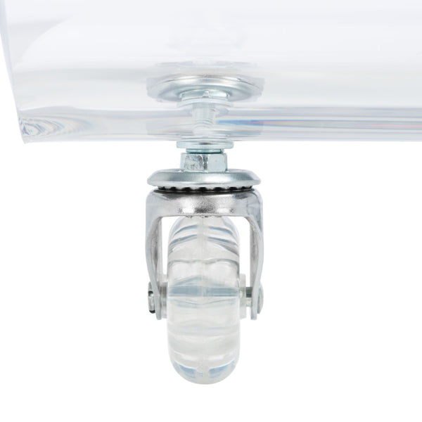 Safavieh Rollins Acrylic Bar Cart - Sleek C-Frame Design, Durable & Mobile, Perfect For Stylish Entertaining! BCT8006A