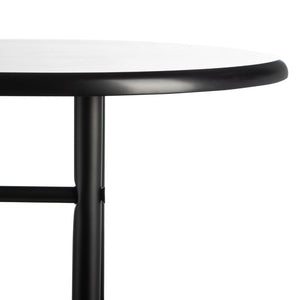 Safavieh Iva 3 Tier Swivel Bar Table - Chic Compact Design With Rotating Shelf For Effortless Entertaining Matte Black BCT8007B