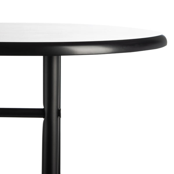 Safavieh Iva 3 Tier Swivel Bar Table - Chic Compact Design With Rotating Shelf For Effortless Entertaining Matte Black BCT8007B