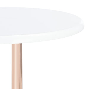 Safavieh Iva 3 Tier Swivel Bar Table - Chic Compact Design With Rotating Shelf For Effortless Entertaining White / Gold BCT8007C
