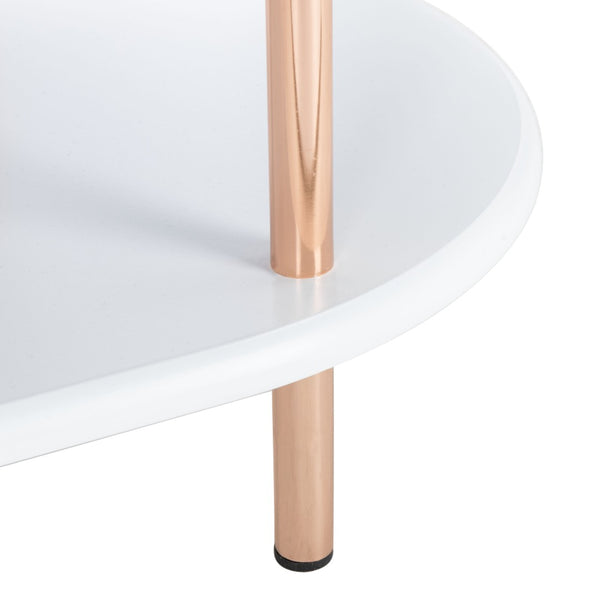 Safavieh Iva 3 Tier Swivel Bar Table - Chic Compact Design With Rotating Shelf For Effortless Entertaining White / Gold BCT8007C