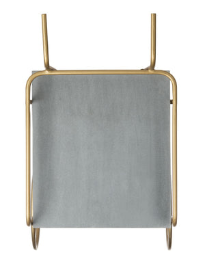 Safavieh Harper 2-Tier Bar Cart – Modern Mixed-Material Design With Brass Frame & Natural Wood For Entertaining BCT9000A