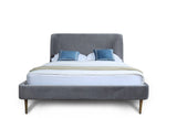 Manhattan Comfort Heather Mid-Century Modern Full-Size Bed Grey BD003-FL-GY