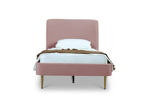 Manhattan Comfort Heather Modern Twin Bed Blush BD003-TW-BH