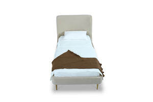 Manhattan Comfort Heather Modern Twin Bed Cream BD003-TW-CR