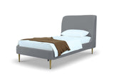 Manhattan Comfort Heather Modern Twin Bed Grey BD003-TW-GY