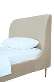 Manhattan Comfort Heather Modern Twin Bed Taupe BD003-TW-TP