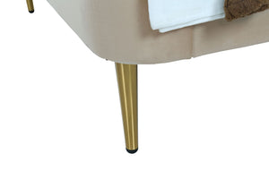 Manhattan Comfort Heather Modern Twin Bed Taupe BD003-TW-TP