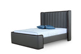 Manhattan Comfort Kingdom Modern Queen Bed Graphite BD005-QN-GP