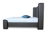 Manhattan Comfort Kingdom Modern Queen Bed Graphite BD005-QN-GP