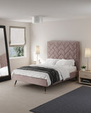 Crosby Full- Size Bed in Blush BD009-FL-BH Manhattan Comfort