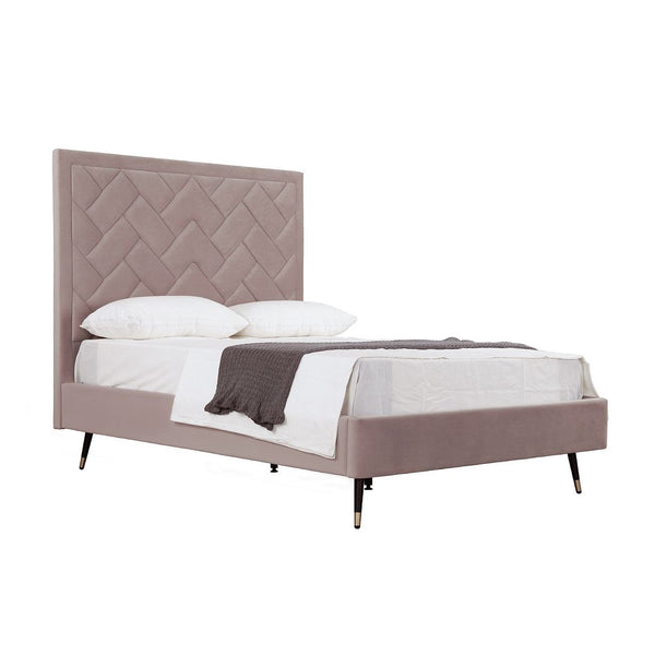 Crosby Full- Size Bed in Blush BD009-FL-BH Manhattan Comfort