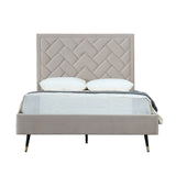 Crosby Full- Size Bed in Greige BD009-FL-GE Manhattan Comfort