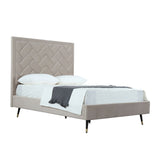 Crosby Full- Size Bed in Greige BD009-FL-GE Manhattan Comfort