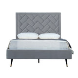 Crosby Full- Size Bed in Grey BD009-FL-GY Manhattan Comfort