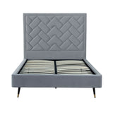 Crosby Full- Size Bed in Grey BD009-FL-GY Manhattan Comfort