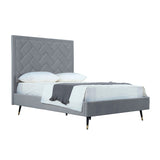 Crosby Full- Size Bed in Grey BD009-FL-GY Manhattan Comfort