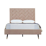 Crosby Full- Size Bed in Nude BD009-FL-ND Manhattan Comfort