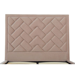 Crosby Full- Size Bed in Nude BD009-FL-ND Manhattan Comfort