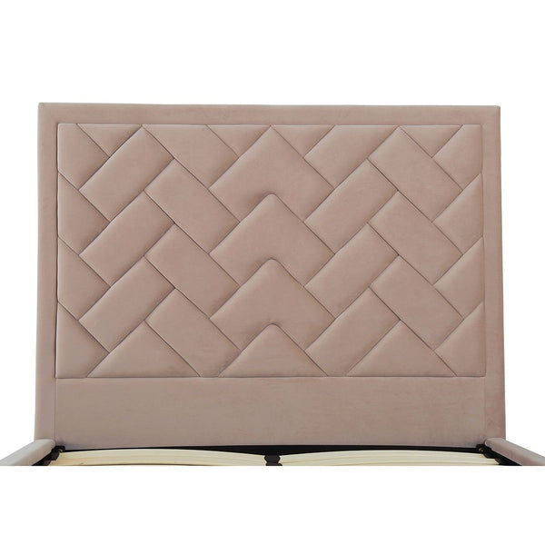 Crosby Full- Size Bed in Nude BD009-FL-ND Manhattan Comfort