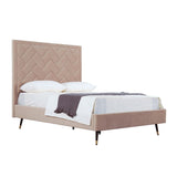 Crosby Full- Size Bed in Nude BD009-FL-ND Manhattan Comfort