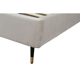 Crosby King-Size Bed in Greige BD009-KG-GE Manhattan Comfort