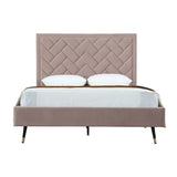 Crosby Queen-Size Bed in Blush BD009-QN-BH Manhattan Comfort