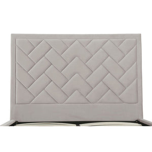 Crosby Queen-Size Bed in Greige BD009-QN-GE Manhattan Comfort