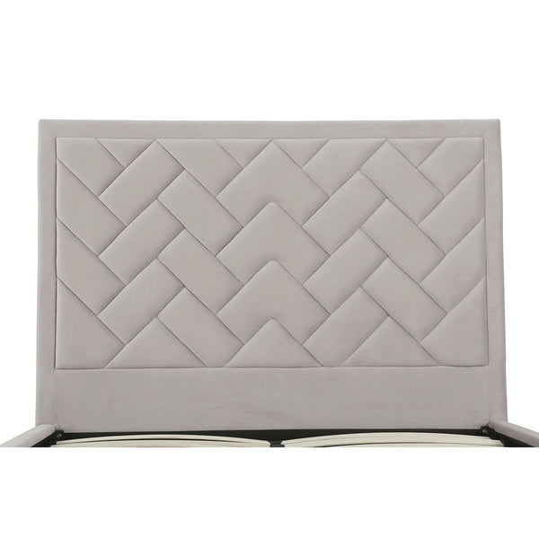 Crosby Queen-Size Bed in Greige BD009-QN-GE Manhattan Comfort