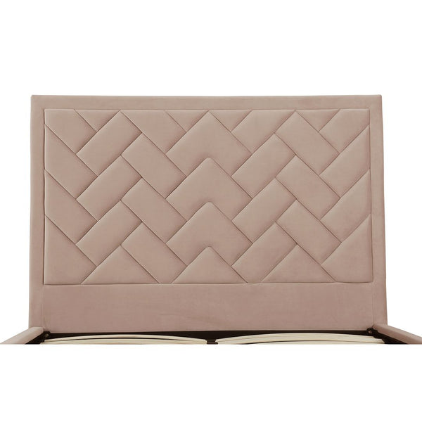 Crosby Queen-Size Bed in Nude BD009-QN-ND Manhattan Comfort