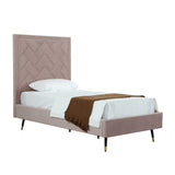 Crosby Twin-Size Bed in Blush BD009-TW-BH Manhattan Comfort