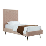 Crosby Twin-Size Bed in Nude BD009-TW-ND Manhattan Comfort