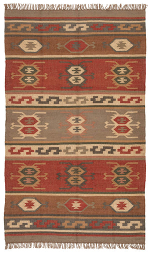 Jaipur Living Jaipur Living Thebes Handwoven Jute Flatweave Rug Bold Southwestern Geometric Pattern 6' x 9' RUG150336