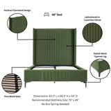 Promenade 48" Bed in Moss Green BD010-48-MG Manhattan Comfort