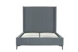 Promenade Full- Size Bed in Grey BD010-FL-GY Manhattan Comfort