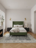 Promenade Full- Size Bed in Moss Green BD010-FL-MG Manhattan Comfort