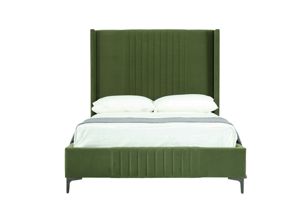 Promenade Full- Size Bed in Moss Green BD010-FL-MG Manhattan Comfort
