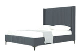 Promenade Queen-Size Bed in Grey BD010-QN-GY Manhattan Comfort