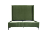 Promenade Queen-Size Bed in Moss Green BD010-QN-MG Manhattan Comfort