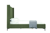 Promenade Queen-Size Bed in Moss Green BD010-QN-MG Manhattan Comfort