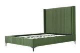 Promenade Queen-Size Bed in Moss Green BD010-QN-MG Manhattan Comfort